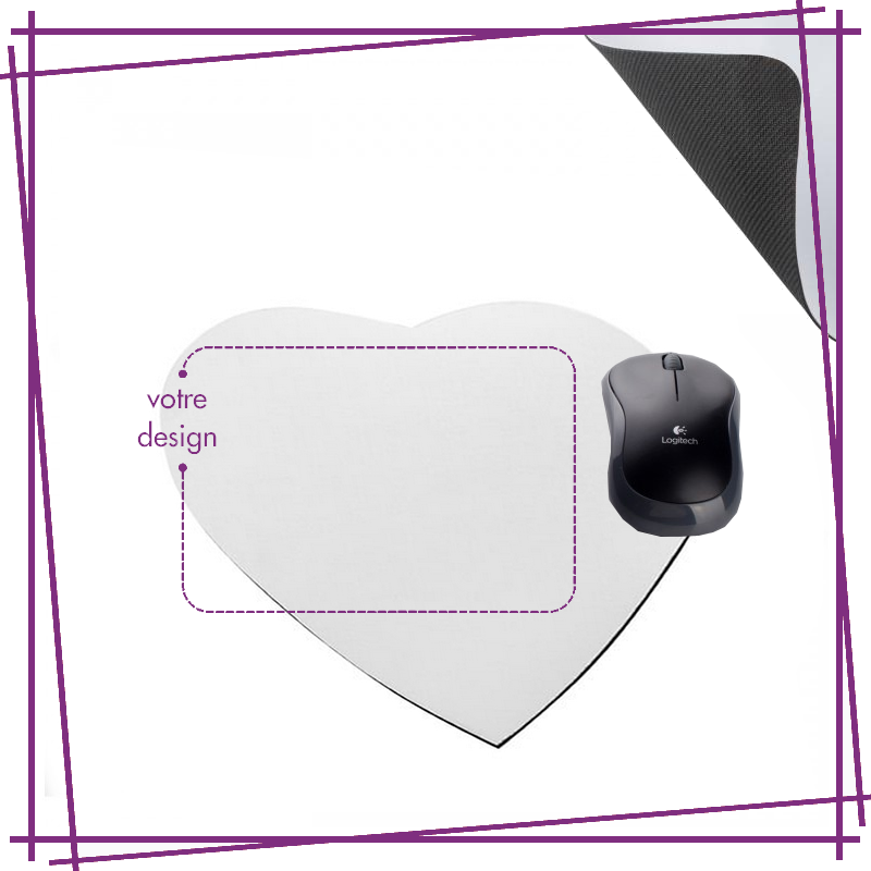 TAPIS DE SOURIS "COEUR"