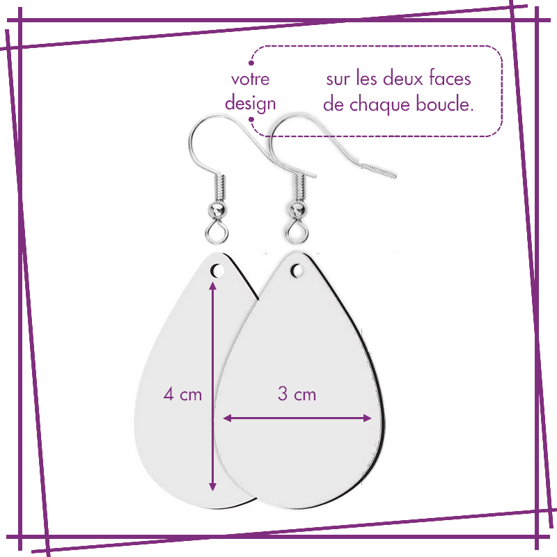 BOUCLES D' OREILLES MDF