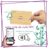 CARTE VISITE BAMBOU NFC