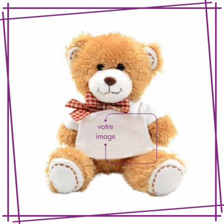 PELUCHE OURS NŒUD
