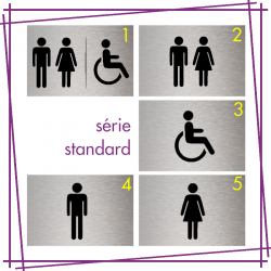 PLAQUE SIGNALÉTIQUE "TOILETTES"