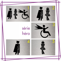 PLAQUE SIGNALÉTIQUE "TOILETTES"