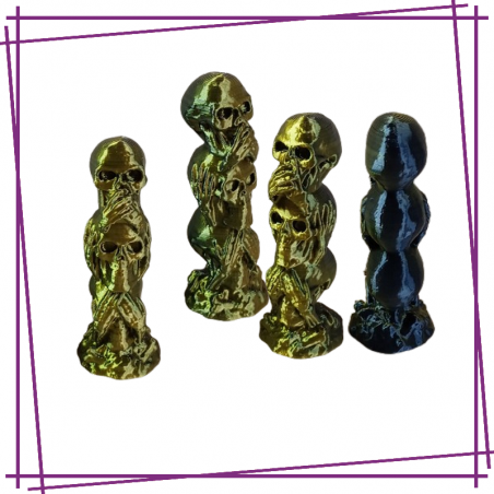 FIGURINE SKULLS TOTEM