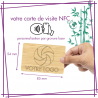 CARTE VISITE BAMBOU NFC